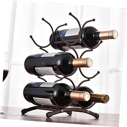 Soporte vintage para botellas de vino de hierro LABRIMP miniatura 2