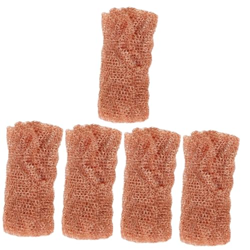 5 Rolls Pure Copper Distillation Mesh Funnel Mesh Screen Copper Mesh for Distilling Copper Mesh for Control Copper Barrier Screen Mesh Distilling Mesh Screen Material Golden SOLUSTRE