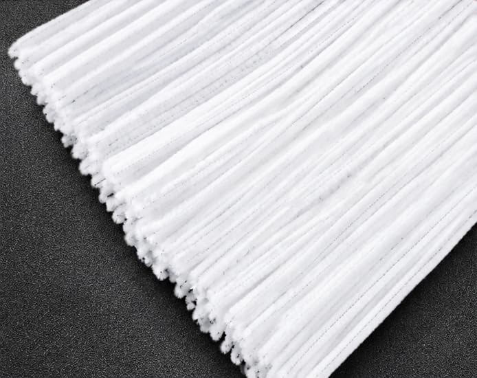 Image of TRAIS-100 PCS Pipe Cleaners, Chenille Stems for Crafts, Fuzzy Craft Pipe Cleaners, Soft Flexible Bendable Sticks for DIY Art Supplies, Kids Crafts, School Projects (100, Yellow)