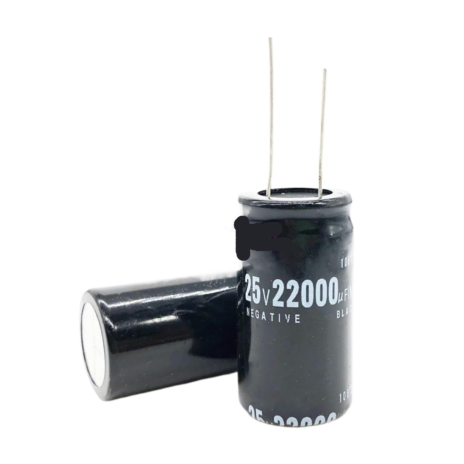 Condensador de 25V 22000uF 22x40mm para filtrado de audio y fuentes