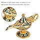 Outbit Aladdin Lampe, Aladdin Lampe Orientalische deko, Aladdin Magic Genie Lampe Metall geschnitzt Hollow Legend Lampe Hohl Aladdin Magic Genie Licht Wishing Pot