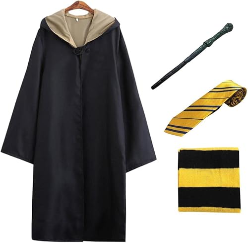 Miniatura 1 de Lito Angels Juego de bata de disfraz de mago de Halloween con accesorios para niños pequeños y niñas