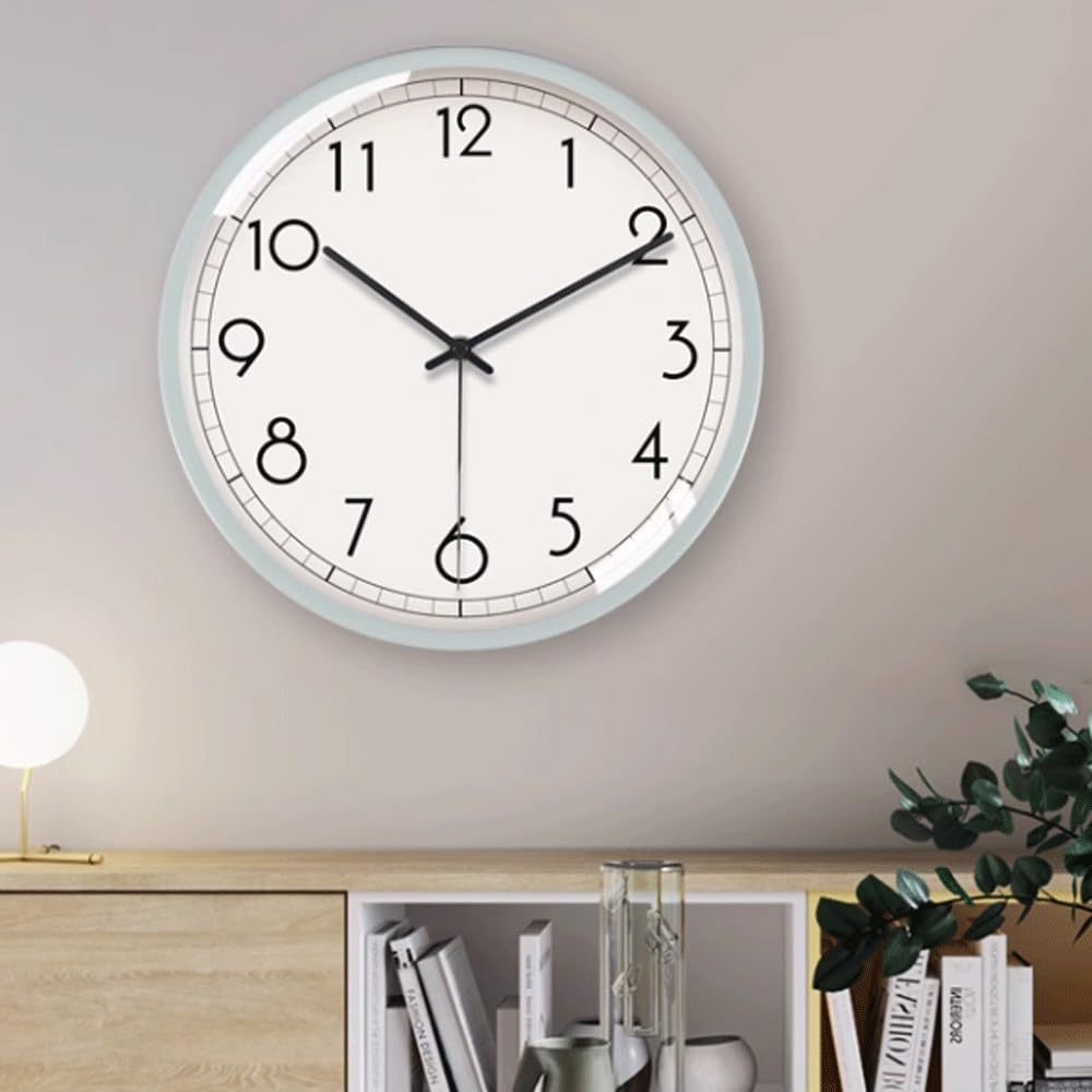 orologio da parete Orologio da parete silenzioso e semplice adatto al soggiorno, orologio da casa alla moda, adatto for soggiorno, studio e camera da letto. orologio da parete per soggiorno(Light blue