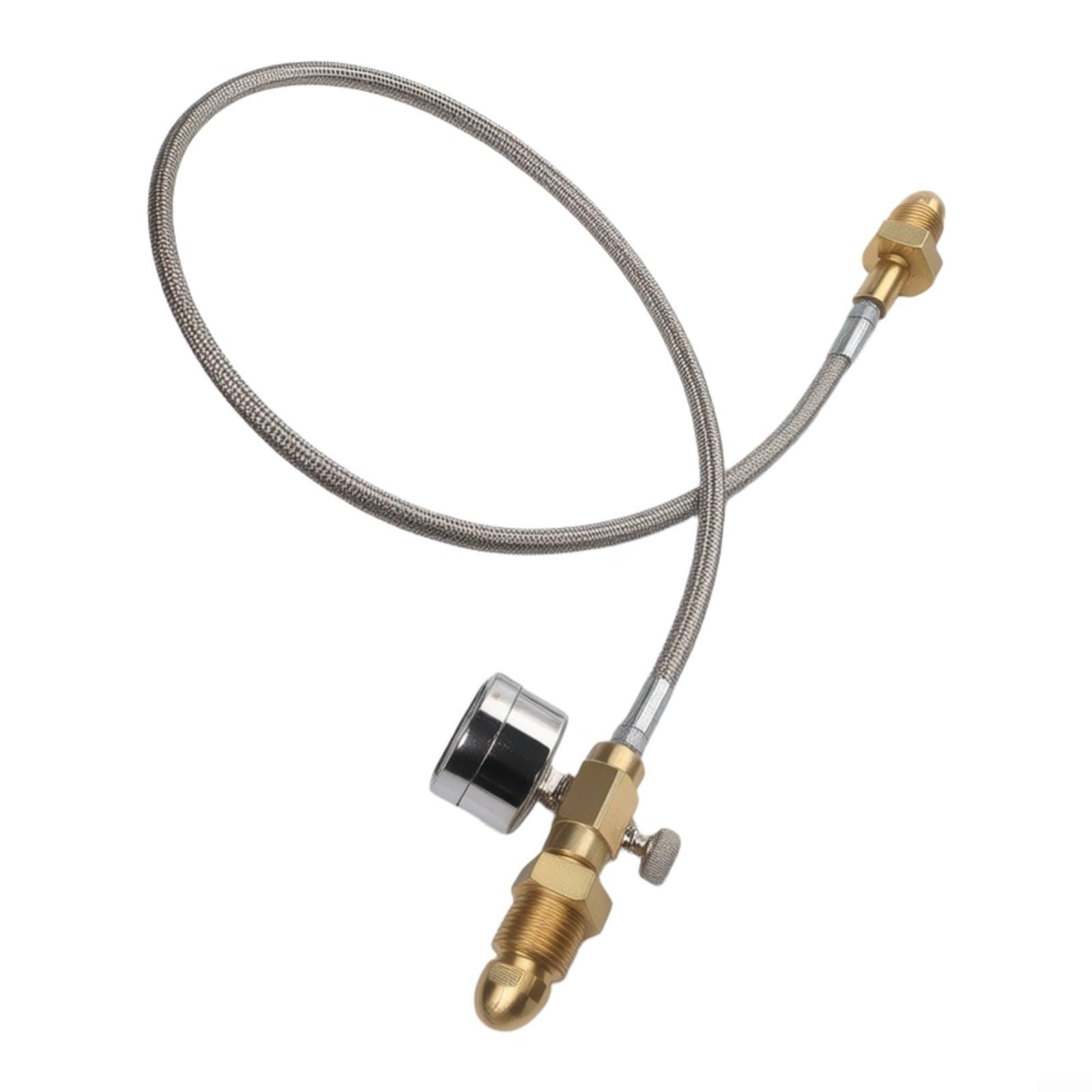 Manguera adaptadora de transferencia para estación de llenado BS 341 No. 3 UK para cilindro ARGON - G 5/20.3 cm RH a G 5/20.3 cm RH línea de recambio con para acero inoxidable trenzado, manguera de