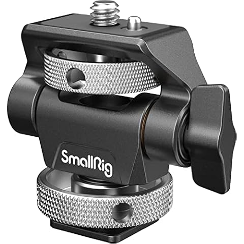 SMALLRIG Field Monitor Mount Monitor Holder Swivel and Tilt Adjustable with Cold Shoe Mount for 5" and 7" Monitor Cover