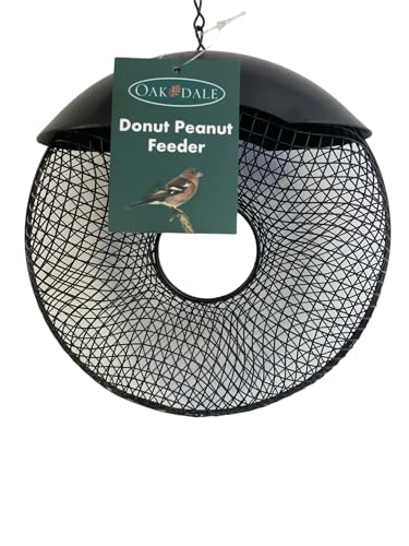 Oakdale Donut Premium Peanut Wild Bird Feeder - Easy Refillable Outdoor Hanging Garden Decoration For Birdwatching