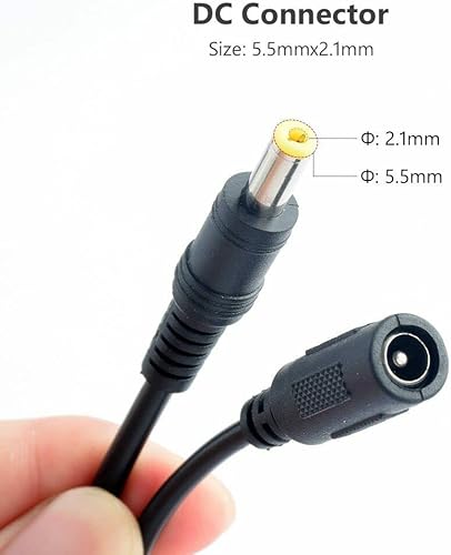 Miniatura 9 de BALOLO - Paquete de baterías portátiles de iones de litio recargables de CC de 12 V, azul con cargador de 12 V para cámaras de video, dispositivos