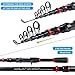 Fishing Rod and Reel Combo, 6.9ft Telescopic Spincast Rod with Right Handed Baitcasting Reel Combos, Sea Saltwater Freshwater Ice Bass Fishing Tackle Set Fishing Rods Kit