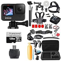 Striker Photography Equipment GoPro Hero 9 Black with Micro SD + Striker 38 Piece Action Accessory Bundle (128GB)