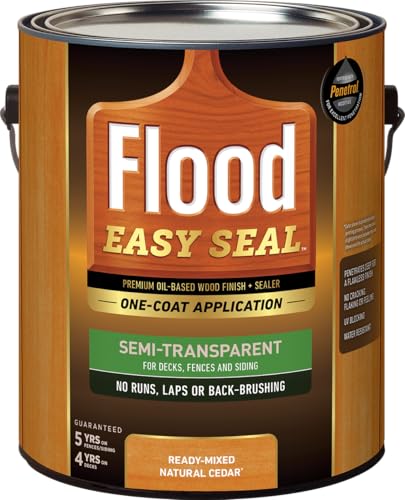 Flood Easy Seal 1 gal. Natural Cedar Semi-Transparent Exterior Wood Finish