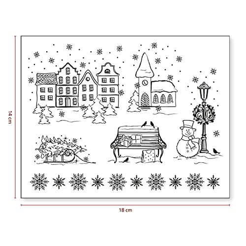 Motivi in silicone, foglio 14x18 cm, Natale, 1fgl