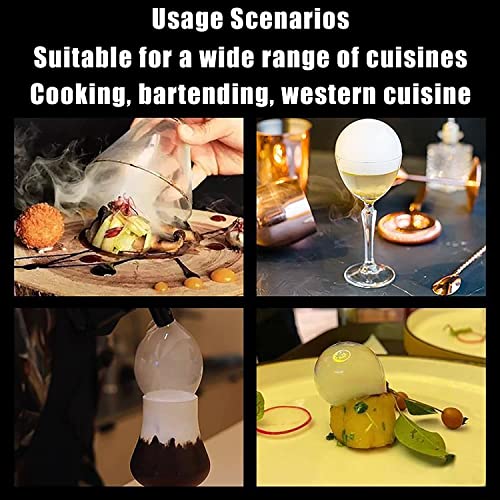 Infusor de humo alimentado por USB para cócteles y alimentos, kit generador de humo frío, herramienta de cocina innovadora para fumar gourmet, para entusiastas de la comida