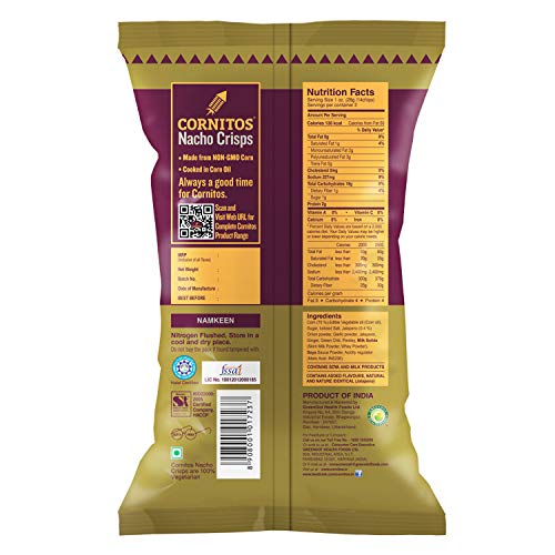 Image of Cornitos Nachos Crisps, Sizzlin Jalapeno, Corn Chip 60g
