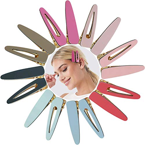Mylot 16 piezas de resina acrílica Niñas Clips para el pelo antideslizante Morandi Colorido Pasadores para el pelo para las mujeres