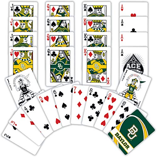Image of MasterPieces Family Games - NCAA Baylor Bears Playing Cards - Officially Licensed Playing Card Deck For Adults, Kids, And Family