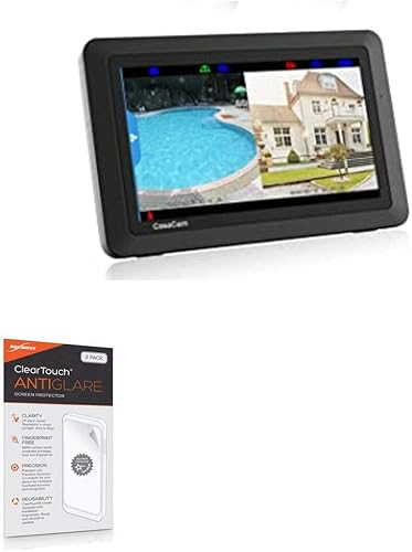 BoxWave Screen Protector Compatible with CasaCam Video Surveillance System VS1002 - ClearTouch Anti-Glare (2-Pack), Anti-Fingerprint Matte Film Skin
