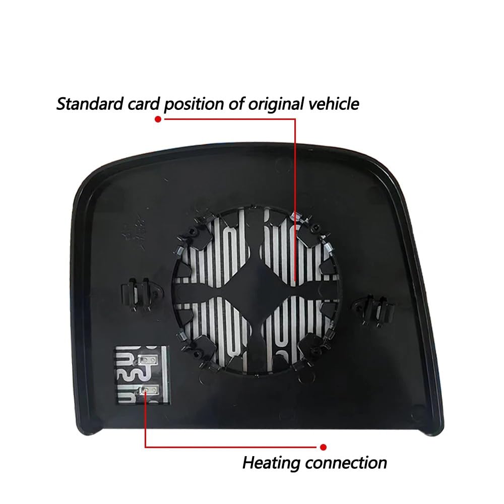 YITAMOTOR Left Driver Mirror - 2003-2019 Chevy Express/GMC Savana | Manual Folding, Wide-View, Durable Black - View #7