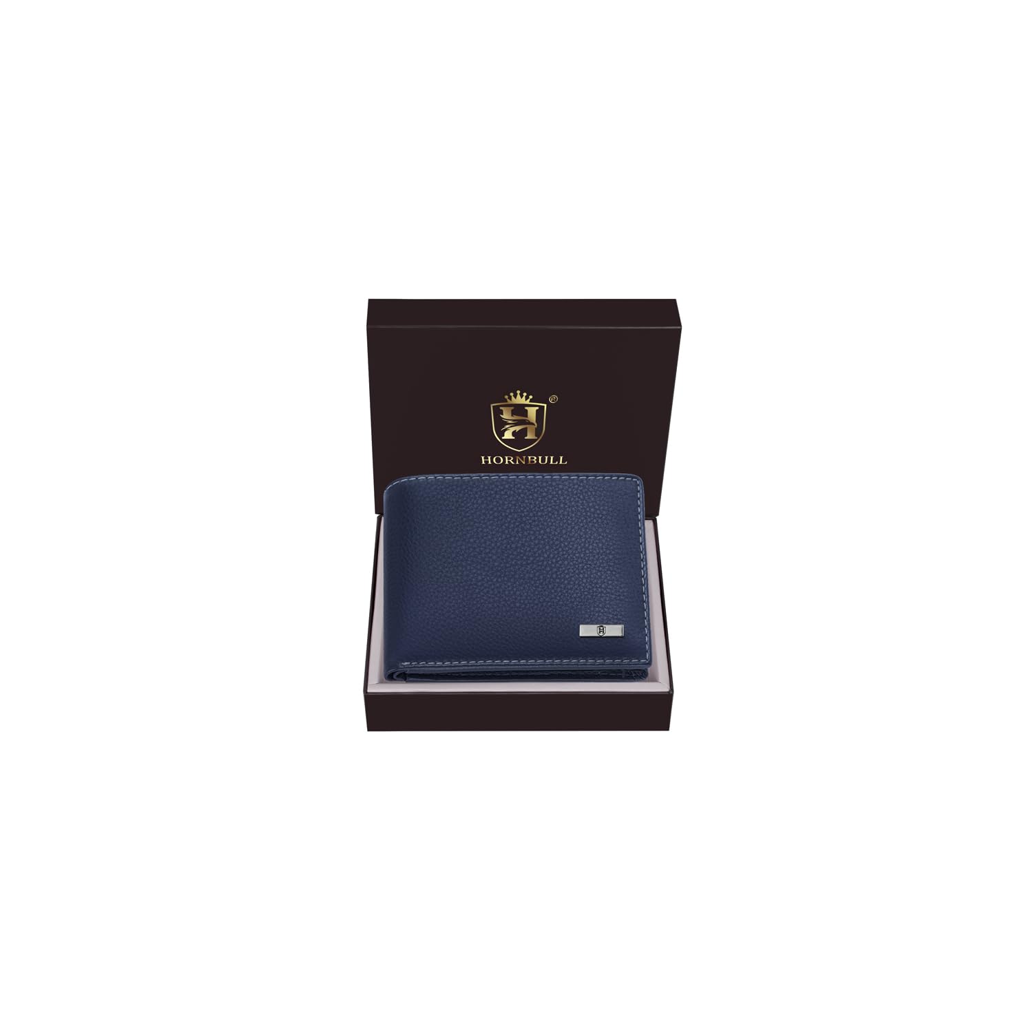 HORNBULL Maddison Mens Navy Genuine Leather Wallet | Elegant and Stylist Wallet with RFID Blocking | Gift Wallets for Men