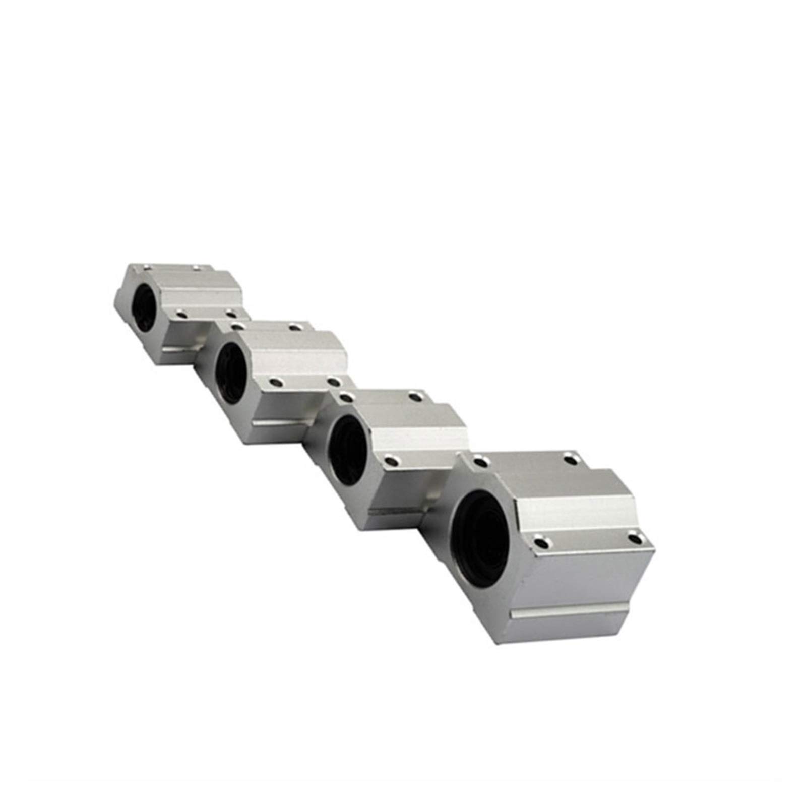 RCGKNNMUZ Linear Bearing Slider, Model SCS6UU-SCS16UU, Length 6-16mm, mainly Used for CNC Parts, 3D Printer Parts, Precision Machine Tools(4PCS-SCS12UU)