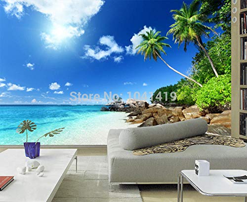 Papier peint mural plage ensoleillée géant en format panoramique