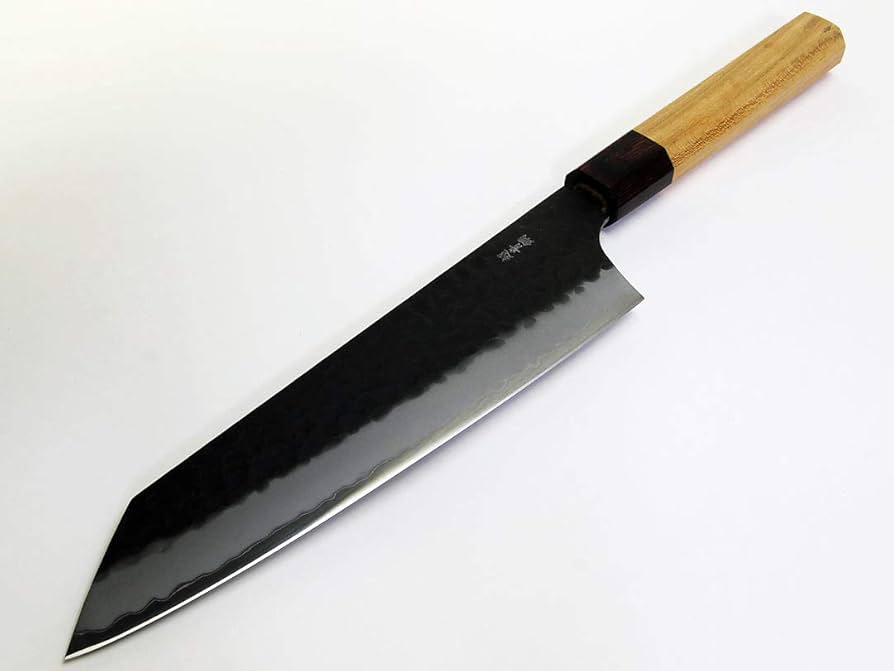 日本製　青ガミスーパー鋼　割り込み切付け牛刀230mm ターコイズ柄 日本製 青ガミスーパー鋼 割り込み切付け牛刀230mm ターコイズ柄