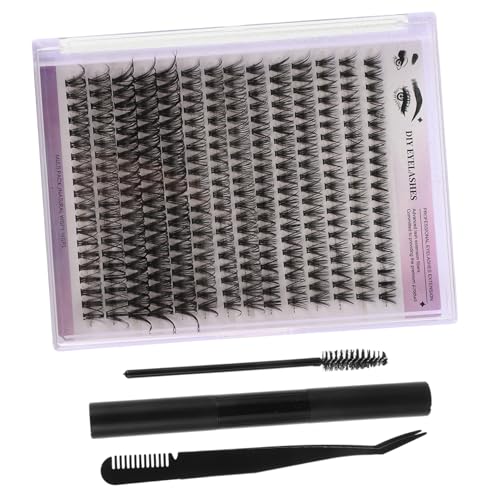 CANIGHT 1 Sets False Eyelashes Set Cluster Eyelash Extensions Kit Lashes Extension Kit No Lash Clusters Eyelash Clusters Self Adhesive Lash Clusters False Lashes Clusters Kit
