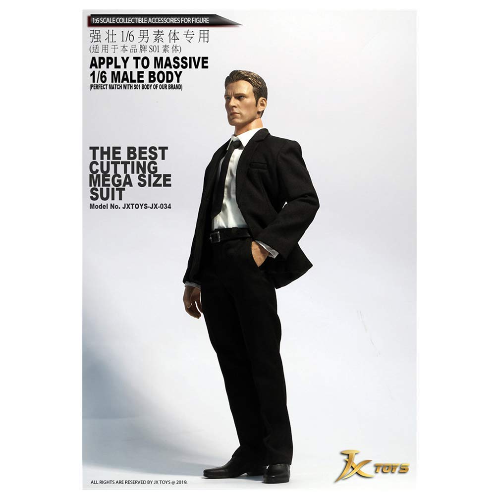 Tuta Intera Grigio Scuro Per Action Figure 1/6 JXTOYS-030 – Abbigliamento Per Corpi Phicen, TBLeague, Hot Toys, VeryCool, Artigianale E Dettagliata