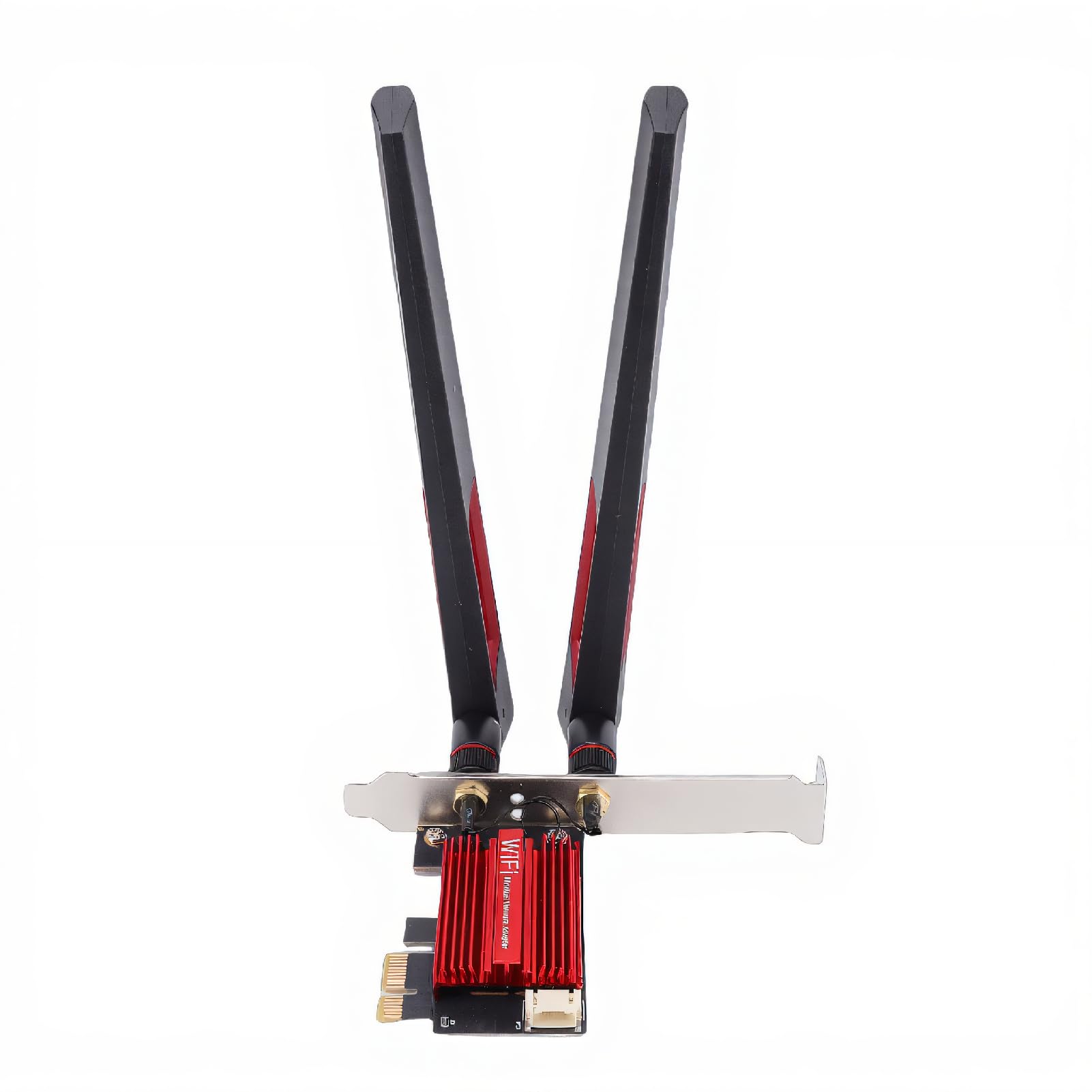 Tarjeta WiFi 7 PCIe WiFi con Antenas Duales Flexibles de Alta Ganancia de 10dBi, Adaptador de Red Inalámbrico de Escritorio 10/11