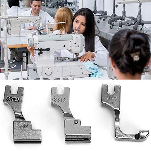 3 piezas pie prensatelas para máquina de coser con cremallera invisible miniatura 4