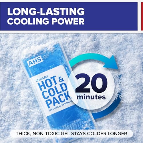 Image of Reusable Ice Pack for Injuries, Hot & Cold Flexible Gel Pack for Knee, Shoulder & Back Pain Relief, Microwave & Freezer Safe, 2 Packs - American Hospital Supply