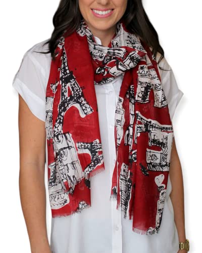 Anika Dali Women's Bonjour Paris Print Scarf