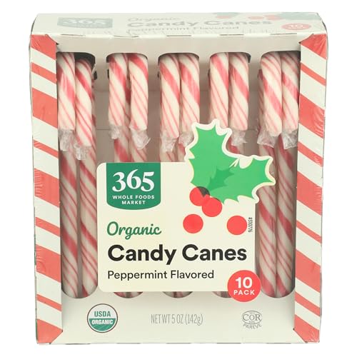 365 by Whole Foods Market, Organic Candy Canes, Peppermint Flavored, 5 Ounce