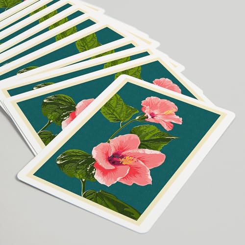 Pink Hibiscus, naipes póker 52 cartas para adultos miniatura 5