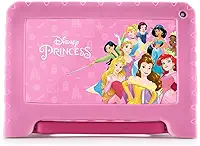 Tablet Infantil Princesas com Controle Parental 4GB RAM + 64GB + Tela 7 pol + Case + Wi-fi + Android 13 + Quad Core Multi - NB418