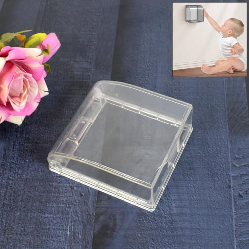 Image of Weatherproof Outlet Cover Outdoor Plug and Receptacle Protector for Bathroom Clear (1 pc)