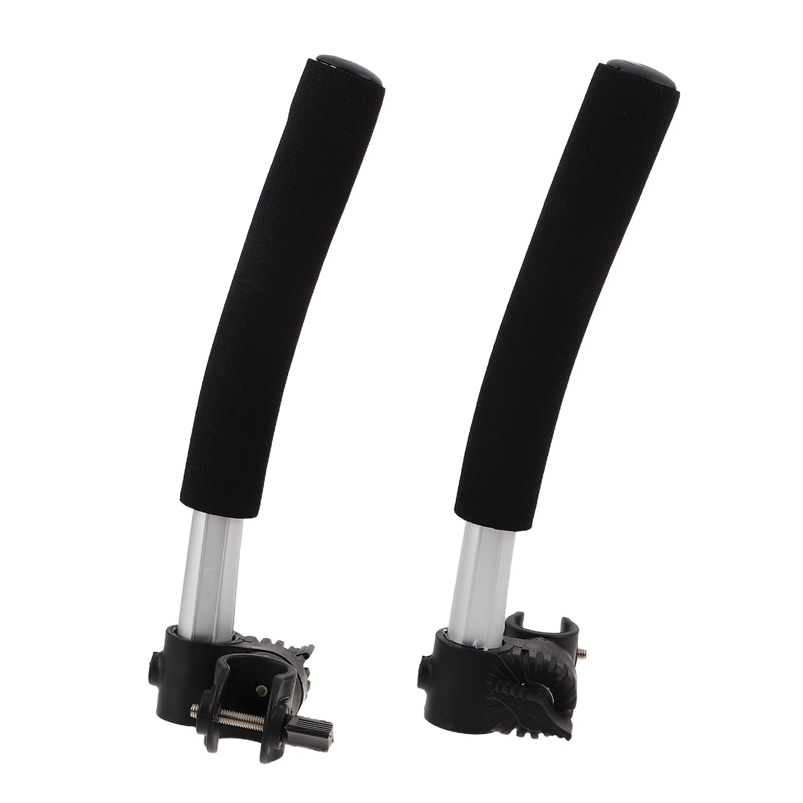 Extensor de Manijas para Silla de Ruedas de Acero Inoxidable, Par de Barras de Empuje Aplicables de 27,5 Cm, Repuestos para Personas Mayores y Cuidadores, Accesorio Ergonómico