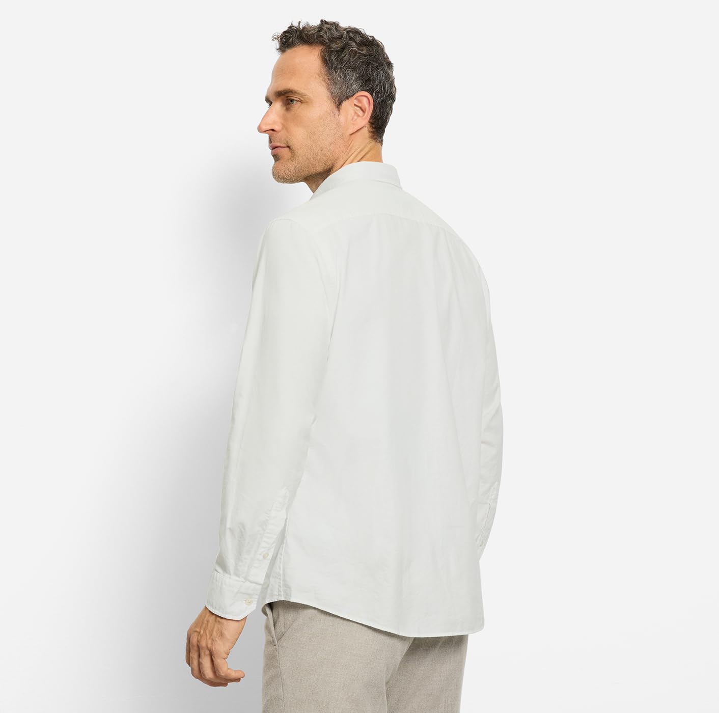 OLYMP Camisa informal para hombre de manga larga 406474, Oxfort,059 Casual 22, cuello abotonado
