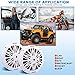 Pyle 6.5 Inch Dual Marine Speakers - 2 Way Waterproof and Weather Resistant Outdoor Audio Stereo Sound System with 200 Watt Power, Poly Carbon Cone and Butyl Rubber Surround - 1 Pair (White)