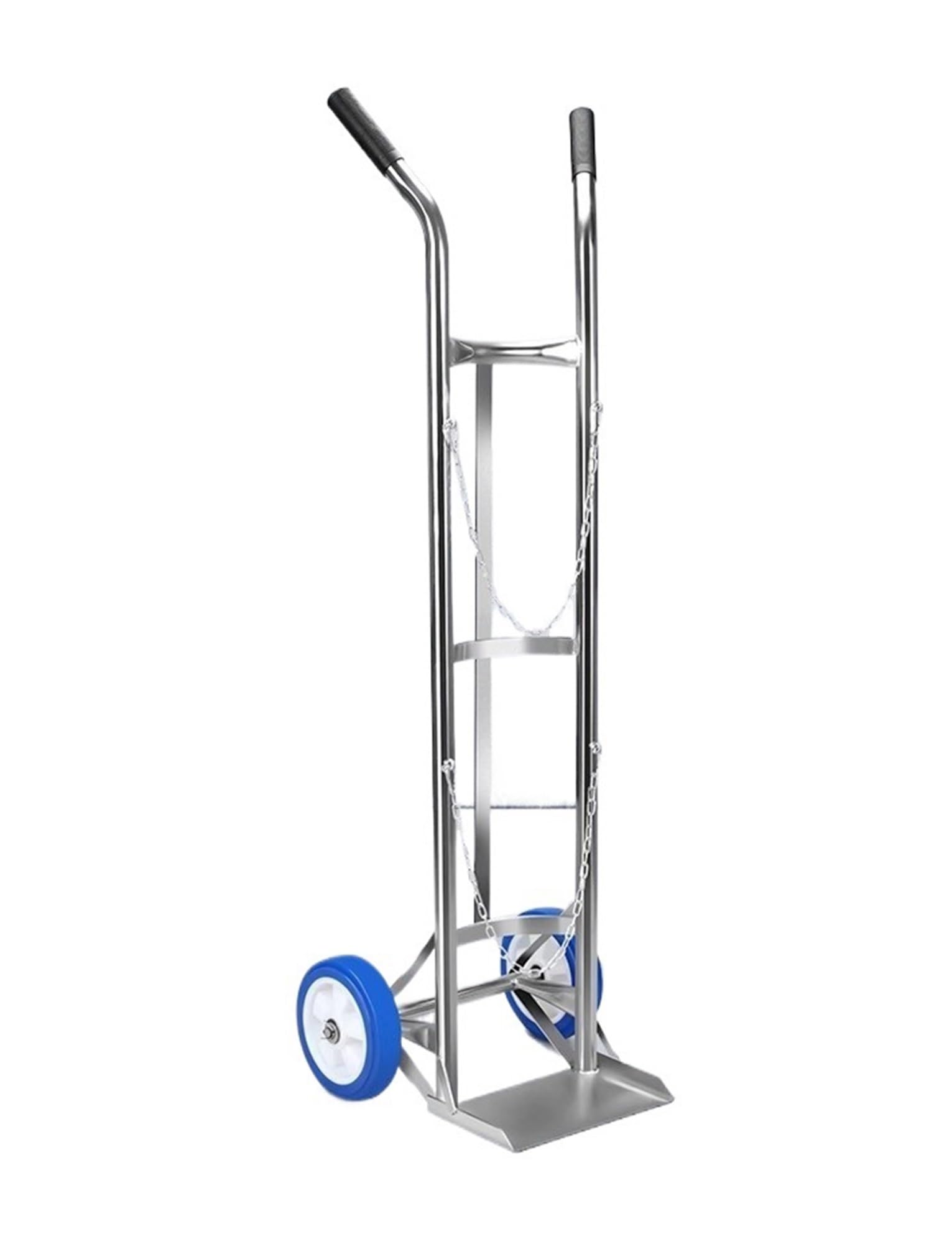SWENEEN Cart For Individual Gas Cylinders,Propane Cylinder Cart With U-Channel,Steel Oxygen Tank Trolley,