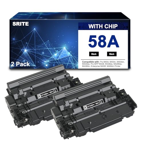 58A CF258A Black Toner Cartridge with Chip Compatible with 58X CF258X Toner