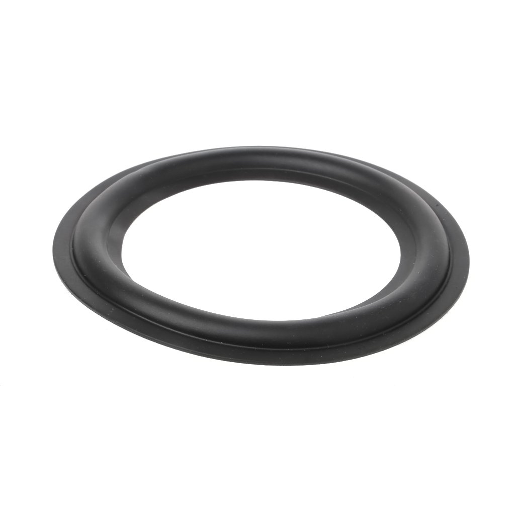 ruiruiNIE Kit di Riparazione Parti in Gomma per Altoparlante Corno Forato Universale, Nero, 6,5 Pollici