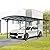 Real Relax Carport 10 x 19 ft Heavy Duty Metal, Outdoor Aluminum Arch-Roof Canopy with Polycarbonate Panel for Cars, Boats & Ideal Shelter, Grey