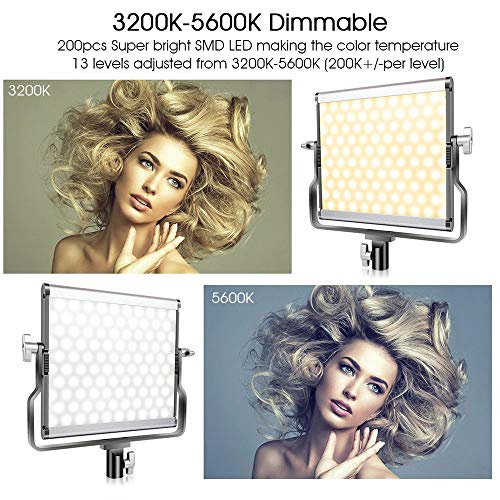 xfyx LED-Videoleuchte mit verstellbarem Stativständer-Studioleuchten-Kit und breiter Angel-LED-Fotobeleuchtung für… – Bild 7