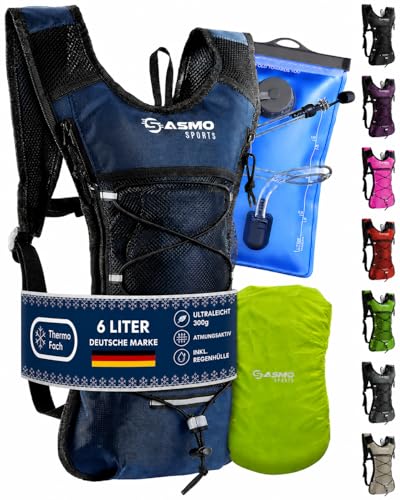 SASMO® Trinkrucksack (Blau) mit Thermofach | Trinkrucksack...