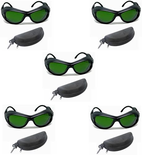 5pcs IPL CE 200nm-2000nm Gafas de protección láser Gafas de seguridad OD+5 UV400..