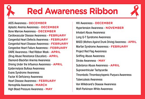 Image of Fundraising For A Cause | Red Ribbon Stretch Bracelets - Red Ribbon Bracelets for HIV, AIDS, Drug Prevention, Heart Disease, DUI Awareness and More - Fundraising & Awareness Bracelets