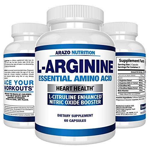 Premium L Arginine - 1340mg Nitric Oxide Booster with L-Citrulline & Essential Amino