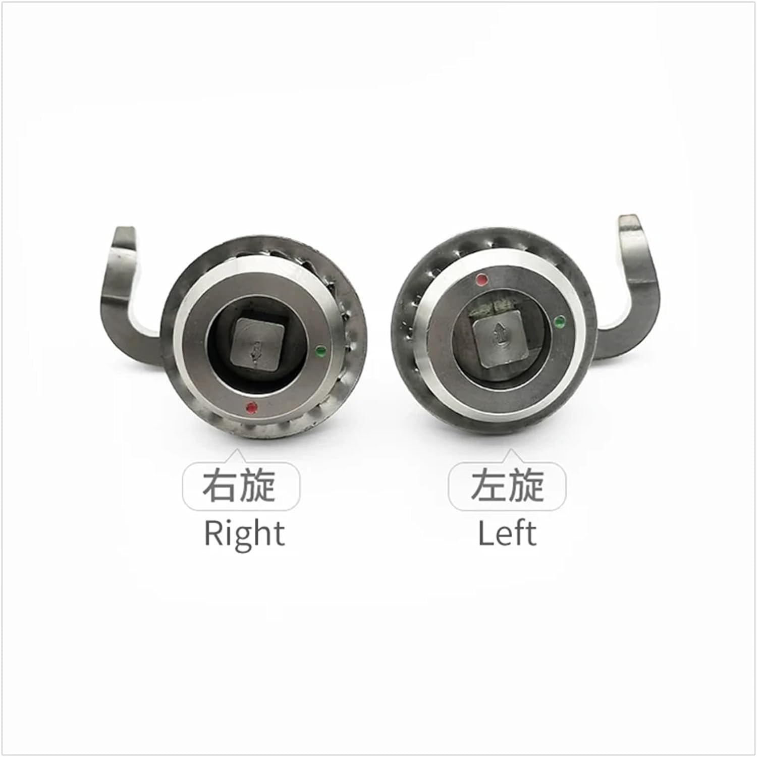 Stainless Steel Hook and Tongue Lock Four Corner Left and Right Rotating Advertising Lock 1Pcs(Right)