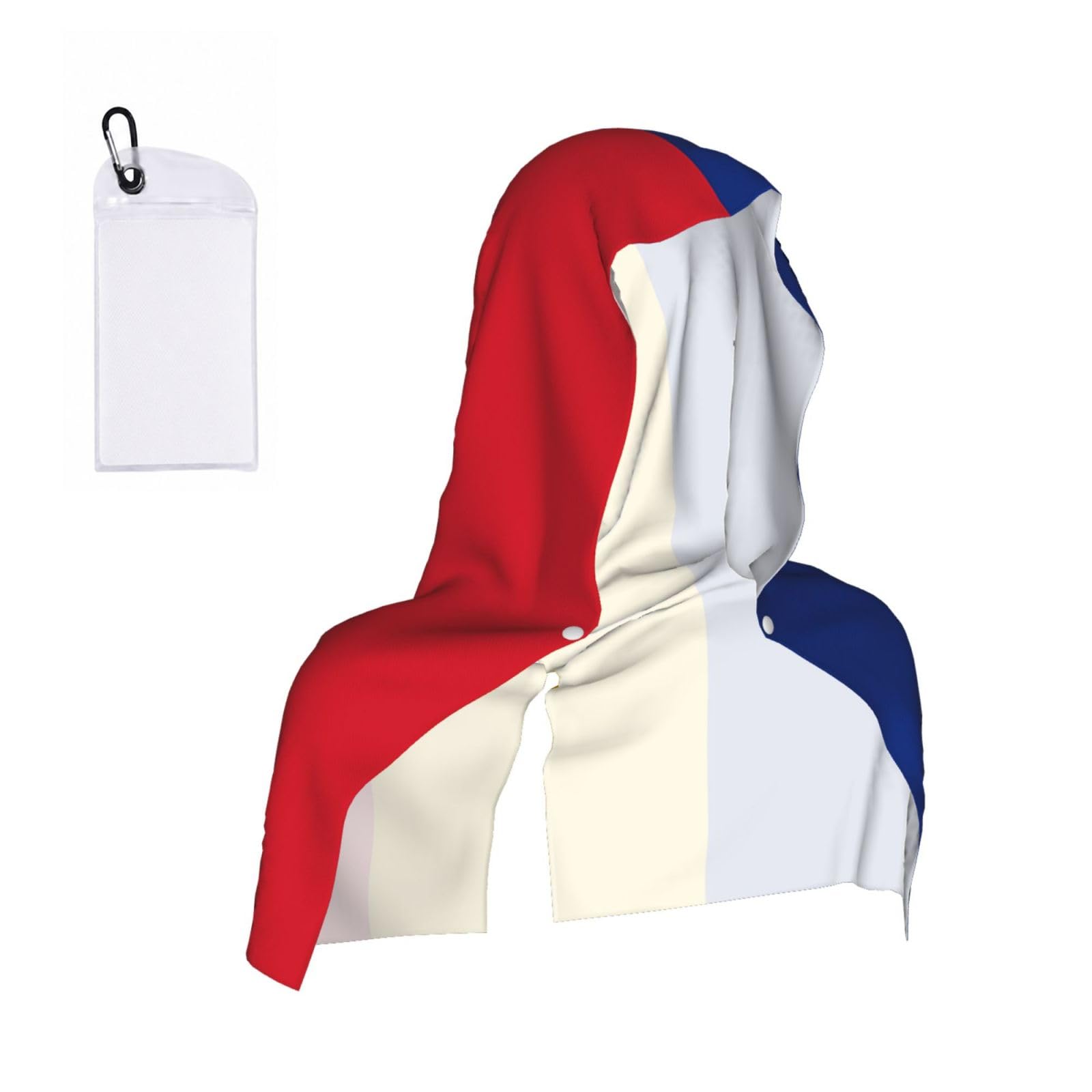 CNTDBU Flag of Romania Cooling Towel Hooded-Instant Chill Neck Cover for Sports, UV Cooling Rag for Running Gym