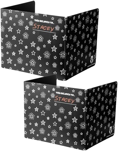 Plastic Black Privacy Folders for Students — Durable — Desk Divider Privacy Panel, Easy-Store Privacy Shields for Student Desks, Testing Dividers for Classroom, Test Dividers for Student Desks (2)